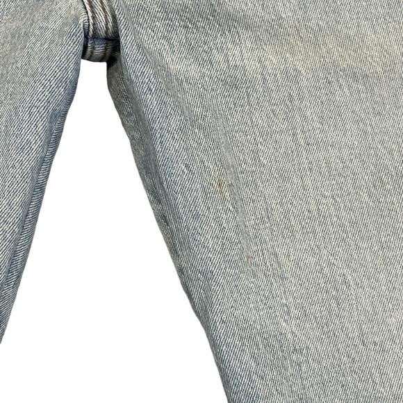 Levi Premium 501 Original Sport Stripe Cropped Jeans. Blue Size 27 #785 - Picture 12 of 12